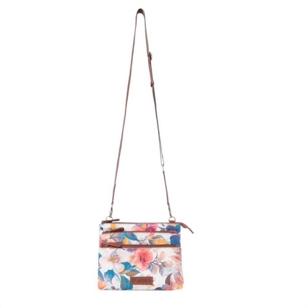 NEW MYRA BAG women's maple ridge cotton & leather crossbody bag in painted ivory
